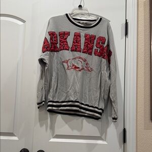 Arkansas Gray and Red women’s Sweater